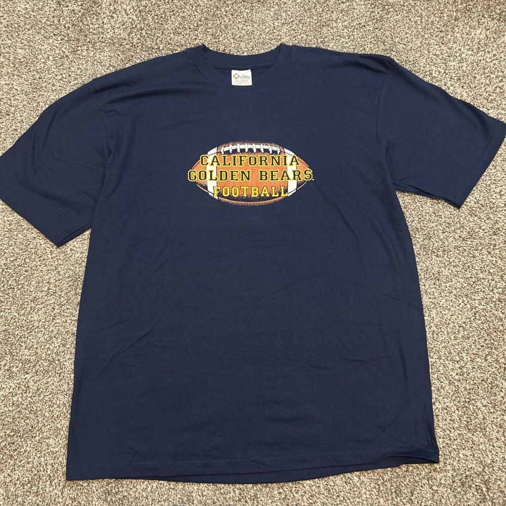 VINTAGE Cal Golden Bear Shirt Mens 2xl Blue Football Team Issued 90s Y2K